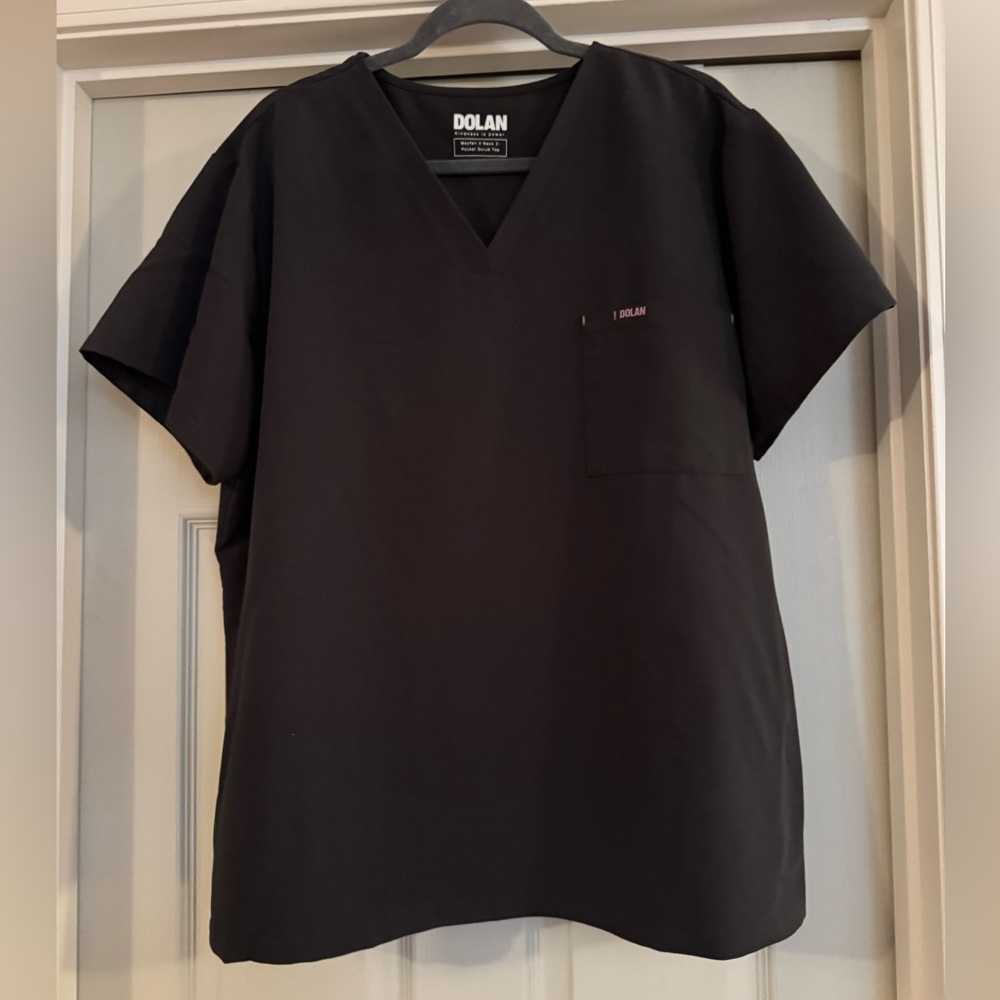 *SCRUB SET* Dolan Charcoal Grey V-Neck Scrub Top and Cargo Jogger Scrub Bottoms